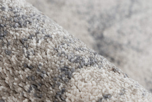 Sensation 504 Thick Modern Grey Beige Rug with Jagged Design - ADORE RUGS and FLOORING